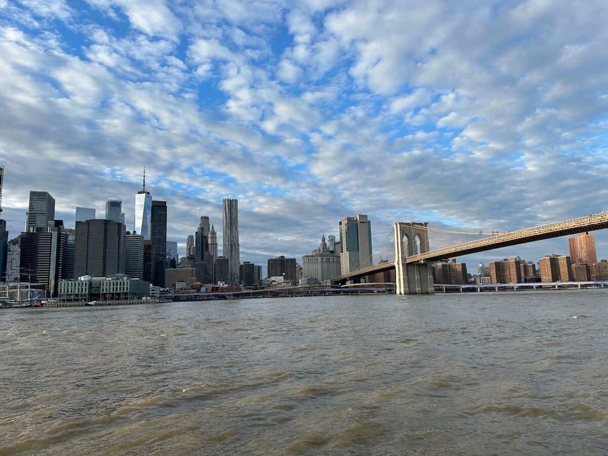 New York City skyline from DUMBO