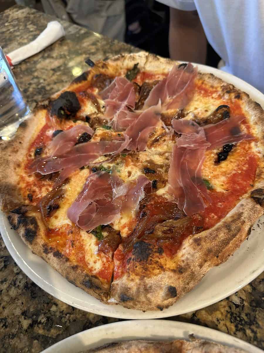 Pizza at Antica Forma restaurant in Moab