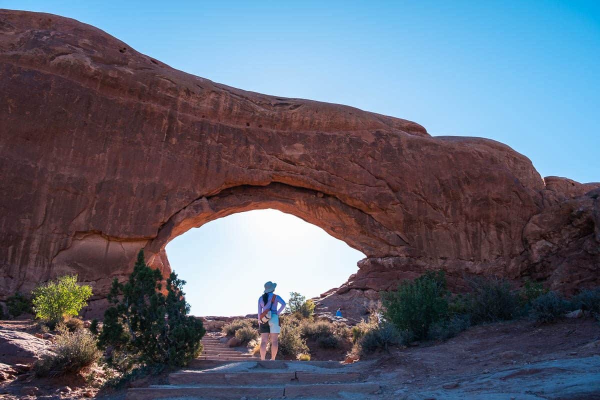 North Window arch in the Windows Section of Arches National Park