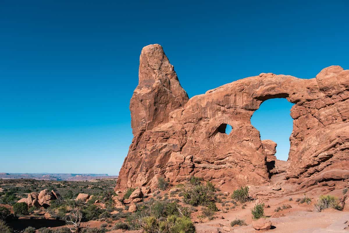 Turret Arch in the Windows Section of Arches National Park